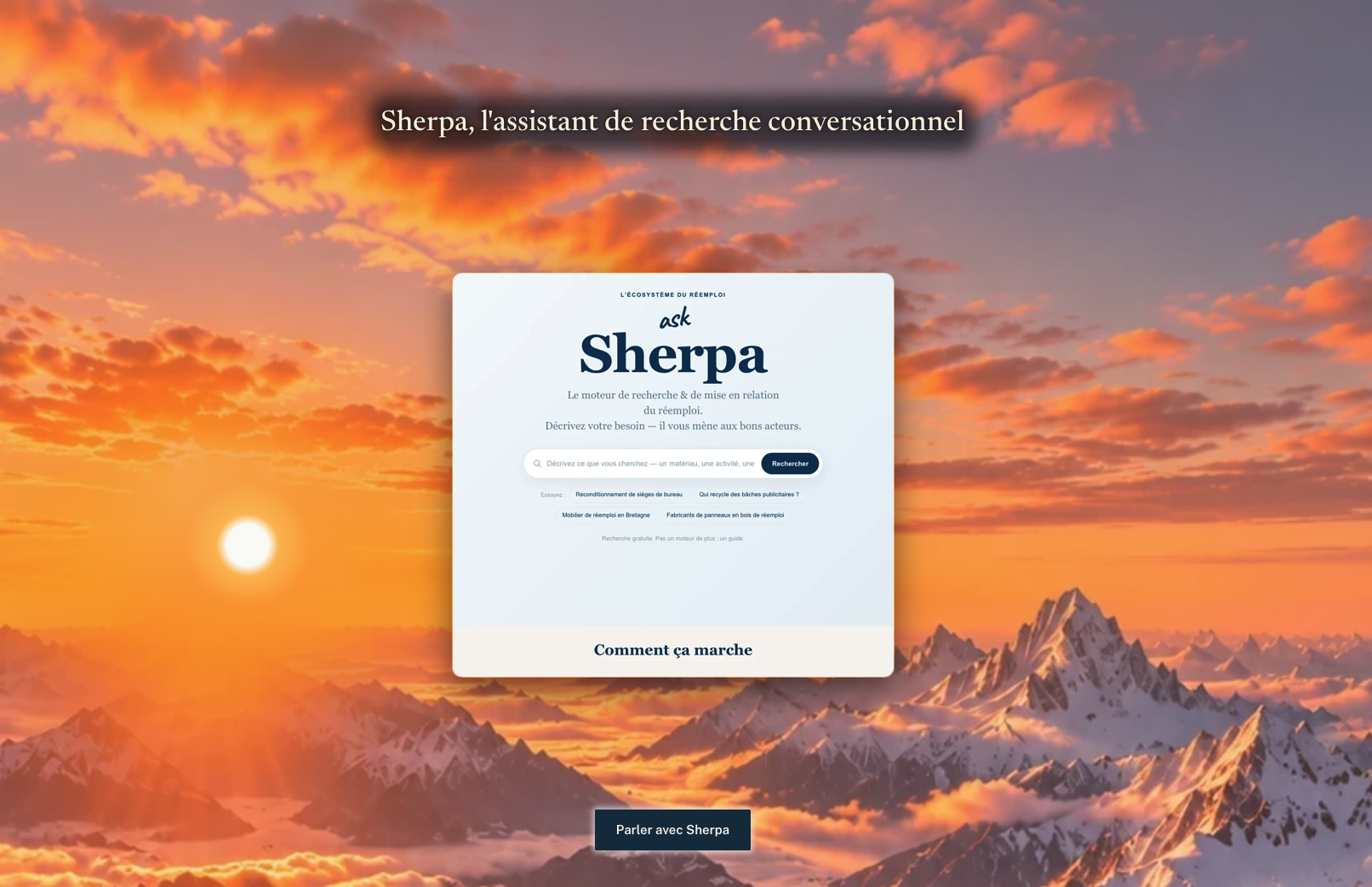 Sherpa, guide IA du réemploi